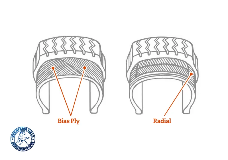 The difference between radial and cross tires